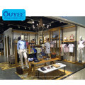 MDF Clothing Shop Display Showcase Furniture Design Men Clothes Shop Decoration